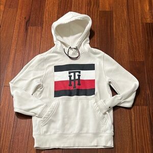 Tommy Hilfiger Men's White Hoodie Sweater